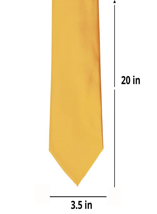 tiemart Clip-On Pre-tied Uniform and Everyday Wear Necktie (20 Inch, Gold Bar) - Image 2